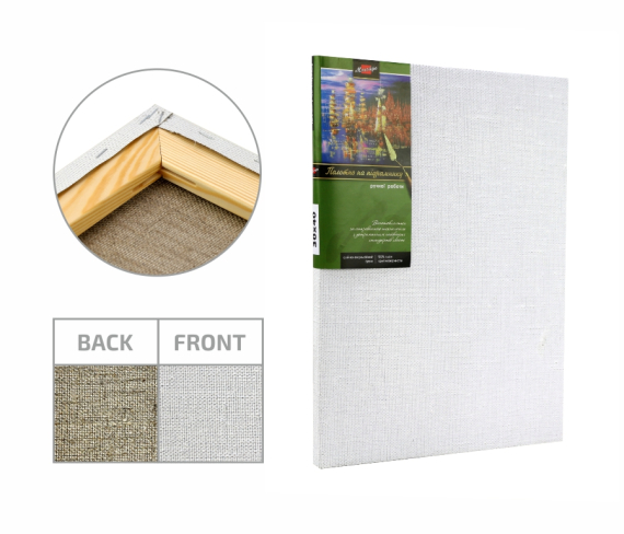 Фото - Підрамник, 30*40 см, крупне зерно, олійний грунт, льон, ROSA 36218 Фото - Підрамник, 30*40 см, крупне зерно, олійний грунт, льон, ROSA 36218