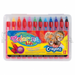 Крейда для обличчя олівці, 12 кол. COLORINO