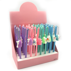 Фото - Ручка дитяч. з підвісом 'Їжачок', гелева, синя, mix, 40шт DSCN9613 54436