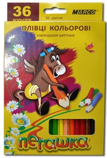 Фото - Кольоров. олівці 'MARCO' Пегашка 36 цвет. 1010-36СВ (уп.4) 9700