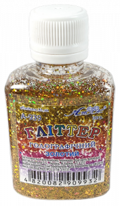 Фото - Блискітки (Гліттер) ГОЛОГРАфічний Золото  30гр.  А-939  1/6 49834