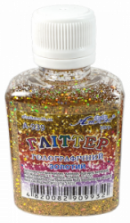 Фото - Блискітки (Гліттер) ГОЛОГРАфічний Золото  30гр.  А-939  1/6 49834