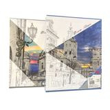 Фотоальбом у картонній коробці, 200 фото 10*15см, 26,5*21*5,5см Міський пейзаж