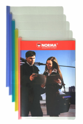 Папка-файл з бічн. планкою-притиском, 7 мм (40 арк.), А4, РР, 5622 , NORMA (уп.5)