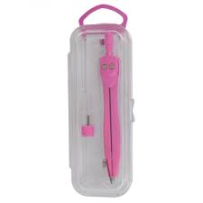 Фото - Циркуль NEON в футлярі + грифель, рожевий ZiBi 24331