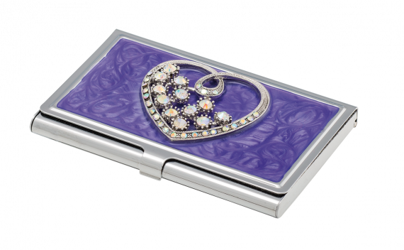 Фото - Набір подарунковий 'Crystal Heart': ручка кулькова + візитниця, фіолетовий LANGRES 30875 Фото - Набір подарунковий 'Crystal Heart': ручка кулькова + візитниця, фіолетовий LANGRES 30875