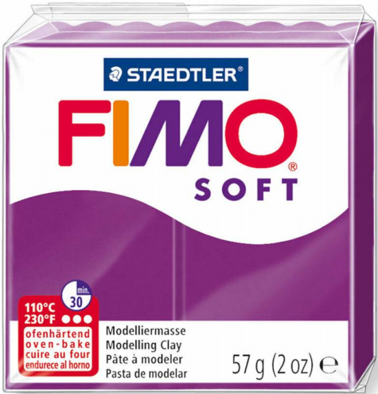 Фото - Пластика Soft, Фіолетова, 57г, Fimo 47264
