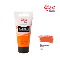 Фото - Фарба акрилова, Помаранчева, 75 мл, ROSA Studio 38914 Фото - Фарба акрилова, Помаранчева, 75 мл, ROSA Studio 38914