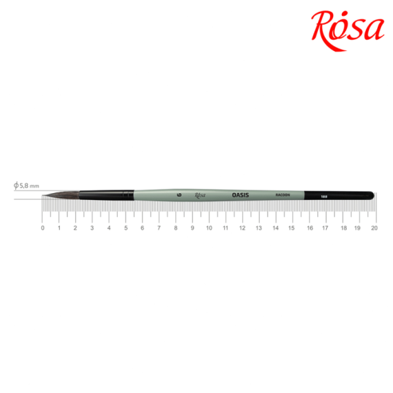 Фото - Єнот круглий, OASIS 188, № 6, к.р. пензель ROSA 52372