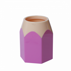 Підставка для ручок &quot;Олівець&quot; пластик рожева