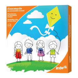 Фото - Пластилін восковий,12кольорів,240г,Kite 32292