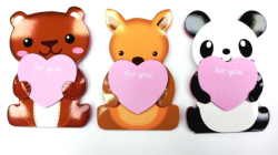 Фото - Блокнот дитячий 78x116mm, 60g, 40 л, Звірята 2 + серце з липким шаром 20л./24/ 56635