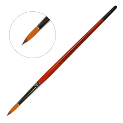 Фото - Пензель Синтетика кругла, Carrot 1097R, № 6, к.р. KOLOS/ArtMaster (6/12) 16023
