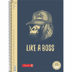 Коледж-блок А4 Premium, кліт. 80 арк., Boss black