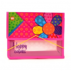 Фото - Папка для тетрадей пласт. на резинке В5 'Happy colors' 41086