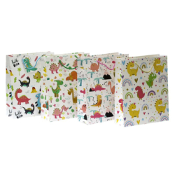 Пакет картонний 210 гр Діно, з фольгою 26*32*10cм 12шт/уп