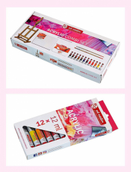 Фото - Набір акрилових фарб, ArtCreation, Combiset, 12*12мл, мольберт, полотно 24х30, пензлі 2шт, Royal Tal 47205 Фото - Набір акрилових фарб, ArtCreation, Combiset, 12*12мл, мольберт, полотно 24х30, пензлі 2шт, Royal Tal 47205