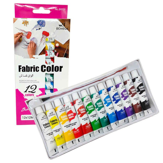 Фото - Фарби акрилові по Тканині 12 кол 12 мл 63844 Фото - Фарби акрилові по Тканині 12 кол 12 мл 63844