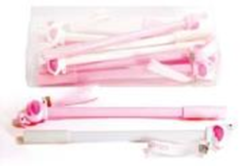 Фото - Ручка гелева фламінго з петлею, стрижень синій 0,38мм 46427