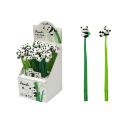 Фото - Ручка гелева з гнучким силіконовим корпусом, Панда 48шт/уп 63724