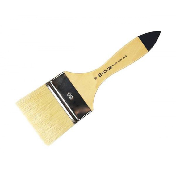 Фото - Пензель Щетина флейц, Wide 8043, № 80, к.р.  ArtMaster (уп.12) 16195