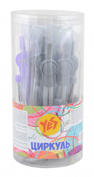 Фото - Циркуль YES у прозорому чохлі із запасними грифелями 135 мм 34446 Фото - Циркуль YES у прозорому чохлі із запасними грифелями 135 мм 34446