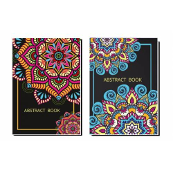 Зошит А5(210*148мм), тверда палітурка, 80 аркушів. Серія «Abstract»