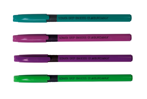 Фото - Ручка масляна SONATA GRIP, 0,5 мм, гум. грип, тригр. корпус, синя (уп.12) 62809 Фото - Ручка масляна SONATA GRIP, 0,5 мм, гум. грип, тригр. корпус, синя (уп.12) 62809