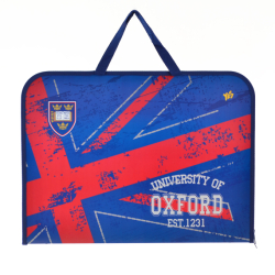 Фото - Папка-портфель на блискавці з тканинними ручками А3 'Oxford' 38352