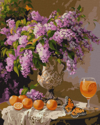 Картина за номерами: &quot;Бузковий аромат&quot; 40х50см