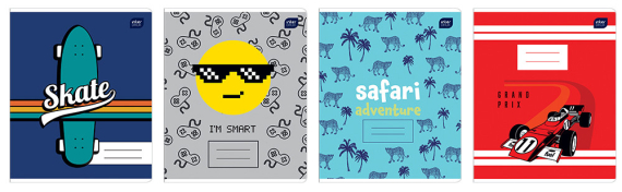 Фото - Зошит шкільний, А5, 12 # BOYS (уп.20) 56666 Фото - Зошит шкільний, А5, 12 # BOYS (уп.20) 56666