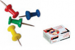 Кнопки-цвяхи, 30шт., кольор. в ас-ті, 4840, NORMA