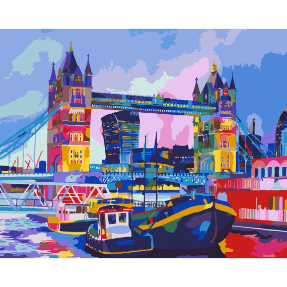 Фото - Картина за номерами SANTI 'Тауерський міст' 40*50 см 63536 Фото - Картина за номерами SANTI 'Тауерський міст' 40*50 см 63536