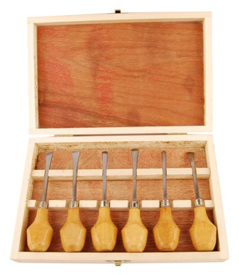 Фото - Набір різців по дереву, 6шт., дерев. пенал, (11532), D.K.ART & CRAFT 54394 Фото - Набір різців по дереву, 6шт., дерев. пенал, (11532), D.K.ART & CRAFT 54394