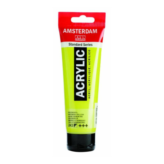 Фото - Фарба акрилова AMSTERDAM, (243) Зелено-жовтий, 120 мл, Royal Talens 48557 Фото - Фарба акрилова AMSTERDAM, (243) Зелено-жовтий, 120 мл, Royal Talens 48557