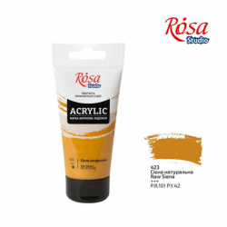 Фарба акрилова, Сієна натуральна, 75 мл, ROSA Studio