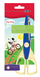 Ножницы детские &quot;зіг-заг&quot; 165мм, синий (уп.12/ящ.144)