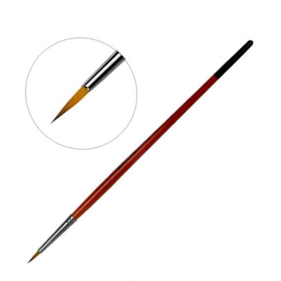 Фото - Пензель Синтетика кругла, Carrot 1097R, № 1, к.р. KOLOS/ArtMaster (6/12) 24278