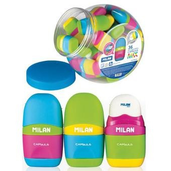 Фото - Гумка + чинка CAPSULE MIX, банка 8321 Фото - Гумка + чинка CAPSULE MIX, банка 8321