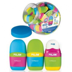 Фото - Гумка + чинка CAPSULE MIX, банка 8321