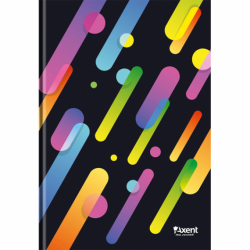 Фото - Книга записна А4 Colour Rain, 96арк., кліт., чорний 34813
