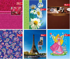 Блокнот А7 64арк. обклад. ПВХ глянець, повнокольор.,блок офсет імп. 60г/м2, клітинка  мікс(уп.30)