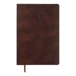 Фото - Блокнот діловий BELLAGIO А5, 96л, клітинка, обкладинка штучна шкіра, коричневий 61617