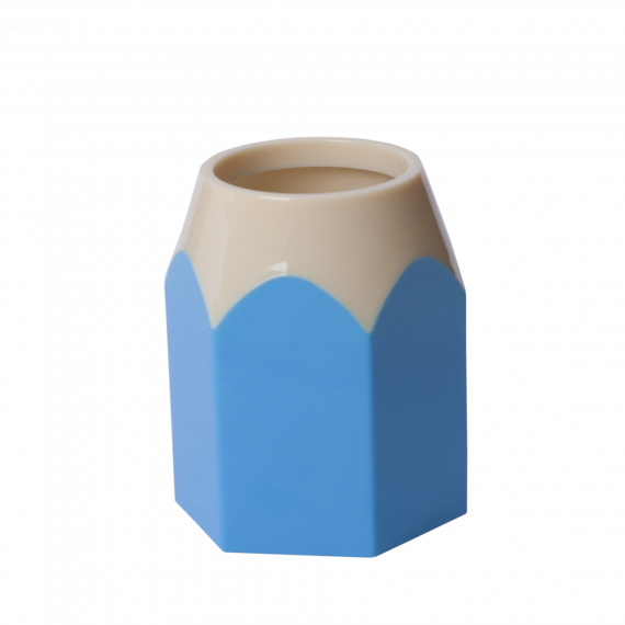 Фото - Підставка для ручок 'Олівець' пластик блакитна 50597 Фото - Підставка для ручок 'Олівець' пластик блакитна 50597