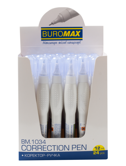 Фото - Коректор-ручка 12 мл., металевий кінчик 54465 Фото - Коректор-ручка 12 мл., металевий кінчик 54465