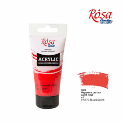 Фото - Фарба акрилова, Червона світла, 75 мл, ROSA Studio 30363 Фото - Фарба акрилова, Червона світла, 75 мл, ROSA Studio 30363
