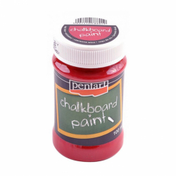 Фарба з ефектом графітної дошки, Червона, 100мл, Pentart