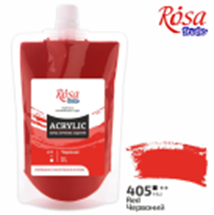 Фарба акрилова,200 мл, Червона, ROSA Studio