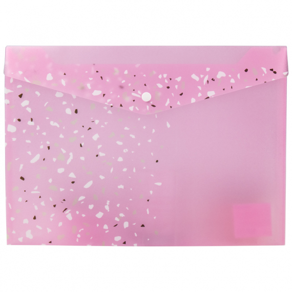 Фото - Папка на кнопці, А4+, Shine, рожева 47148 Фото - Папка на кнопці, А4+, Shine, рожева 47148