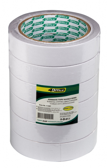 Фото - Кл. стрічка 2х-сторонн. 12мм*10м 4OFFICE 4-382 (ст.12) 20675 Фото - Кл. стрічка 2х-сторонн. 12мм*10м 4OFFICE 4-382 (ст.12) 20675